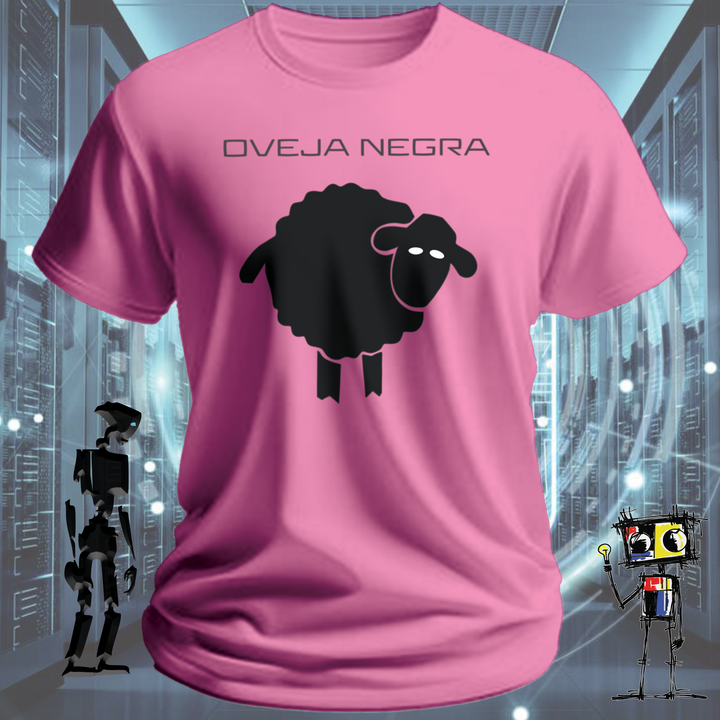 Oveja Negra 1 graphic t-shirt for the independently minded — alternate view | inkit.design