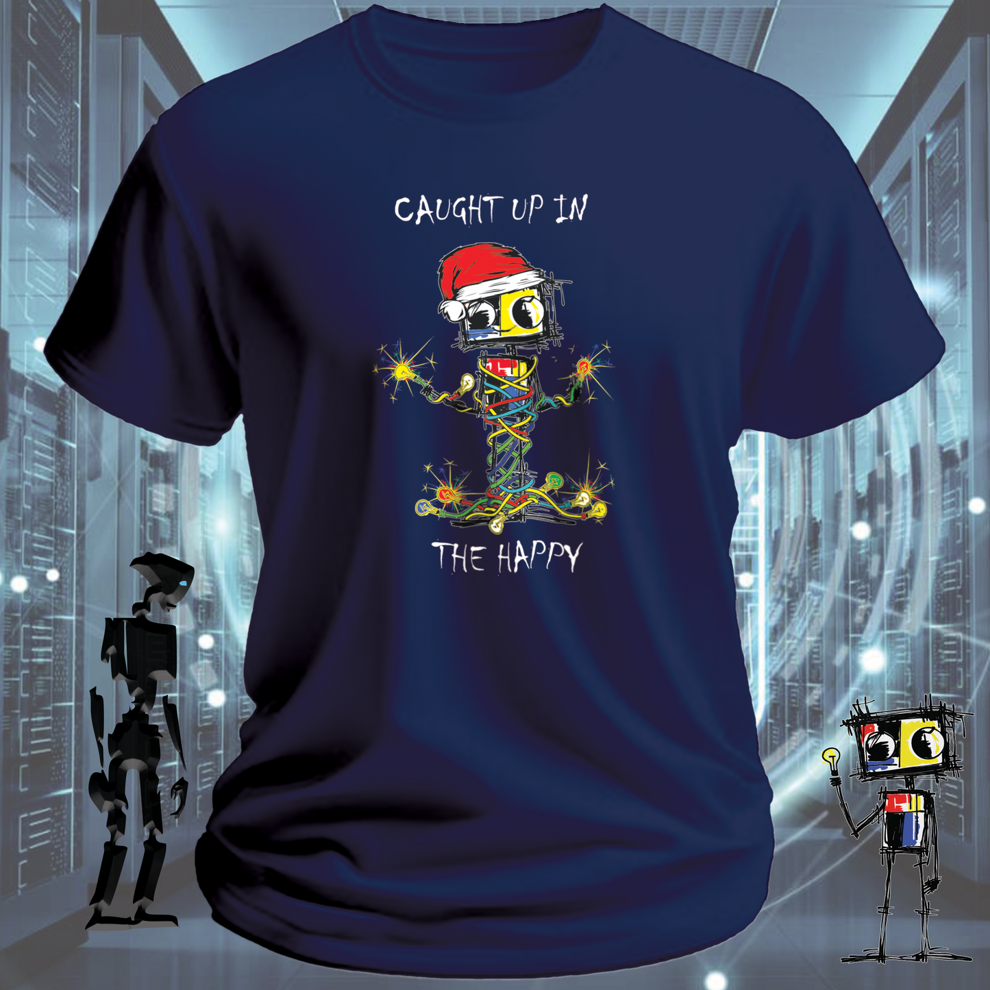 CAUGHT UP IN THE HAPPY TSHIRT