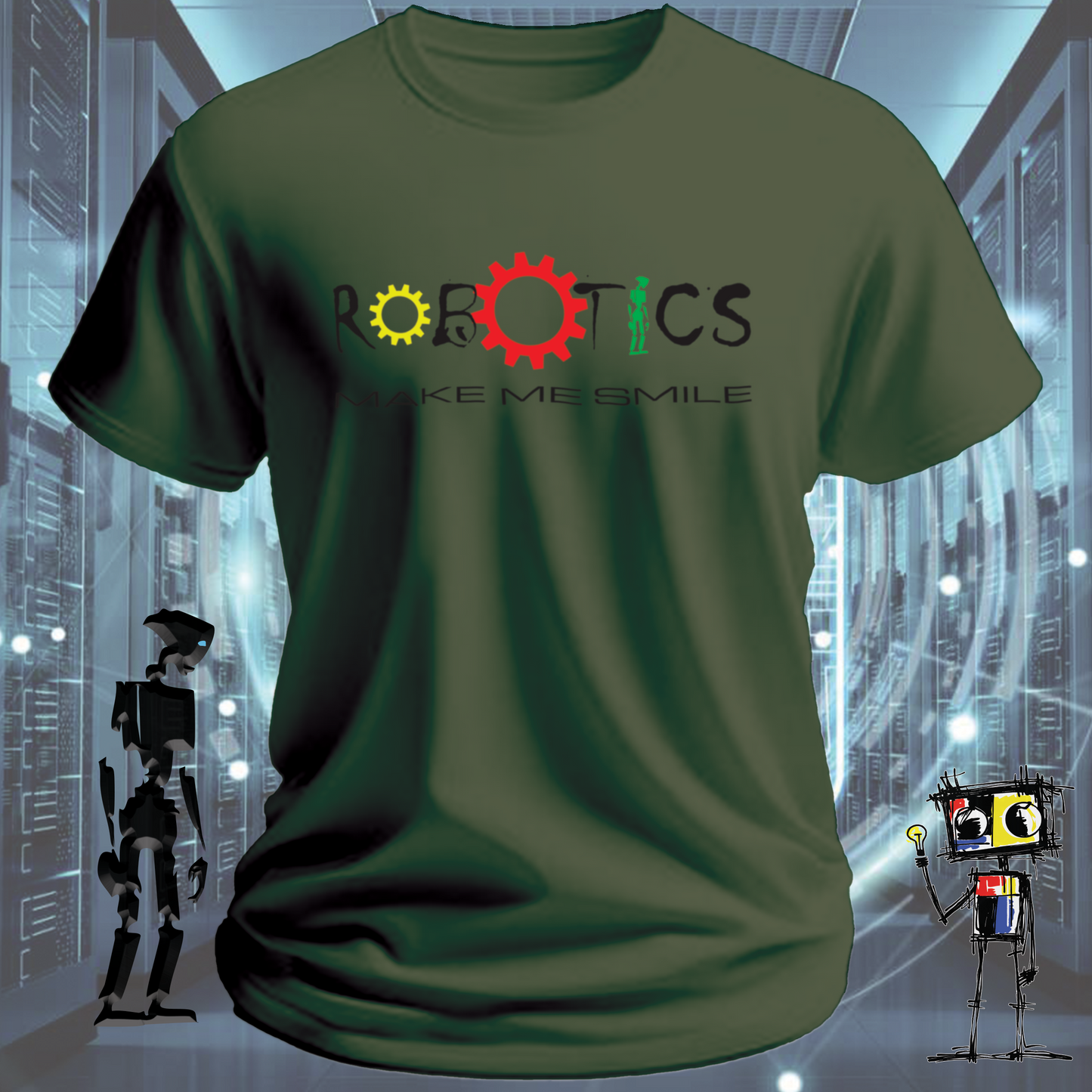 ROBOTICS MAKE ME SMILE TSHIRT