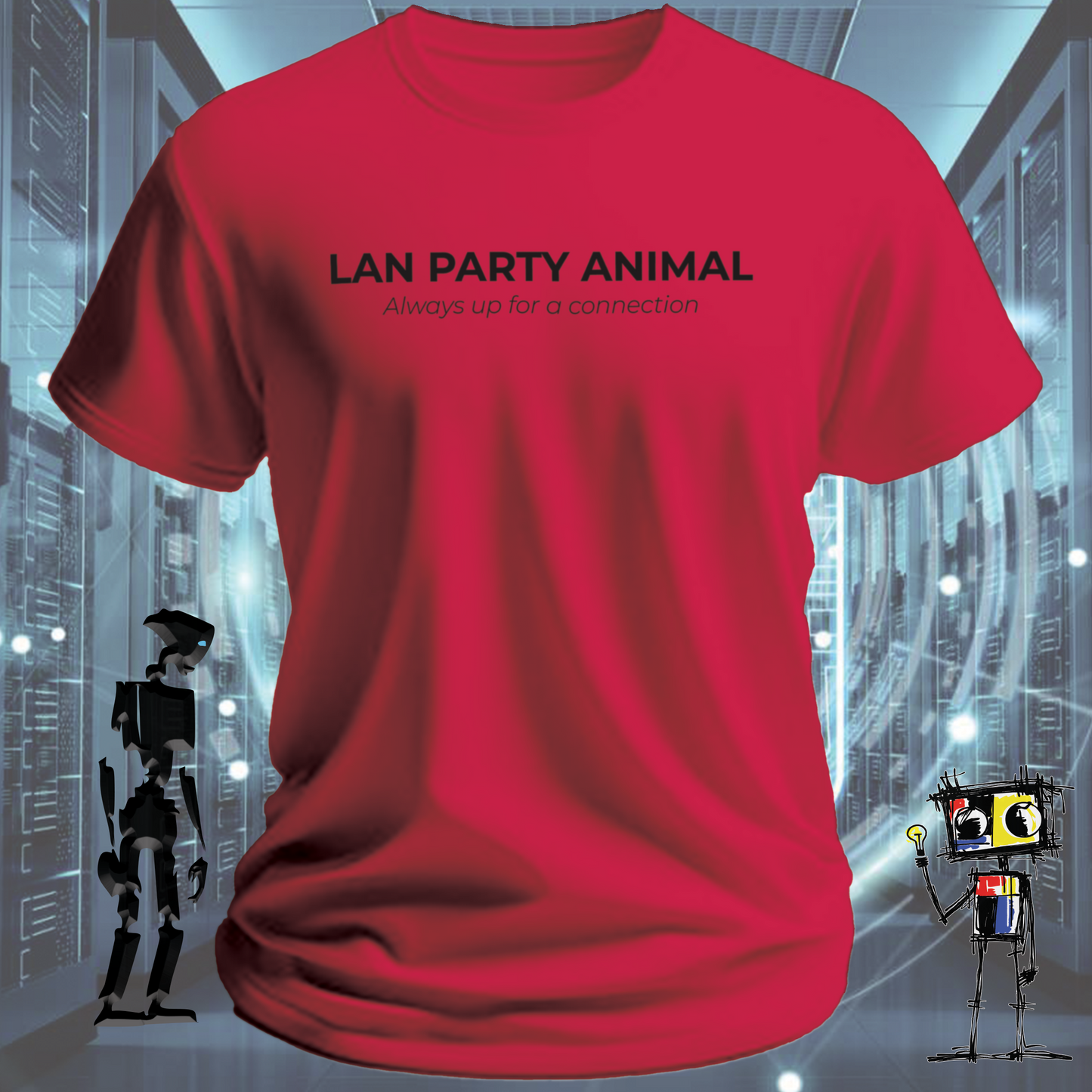 LAN PARTY ANIMAL TSHIRT