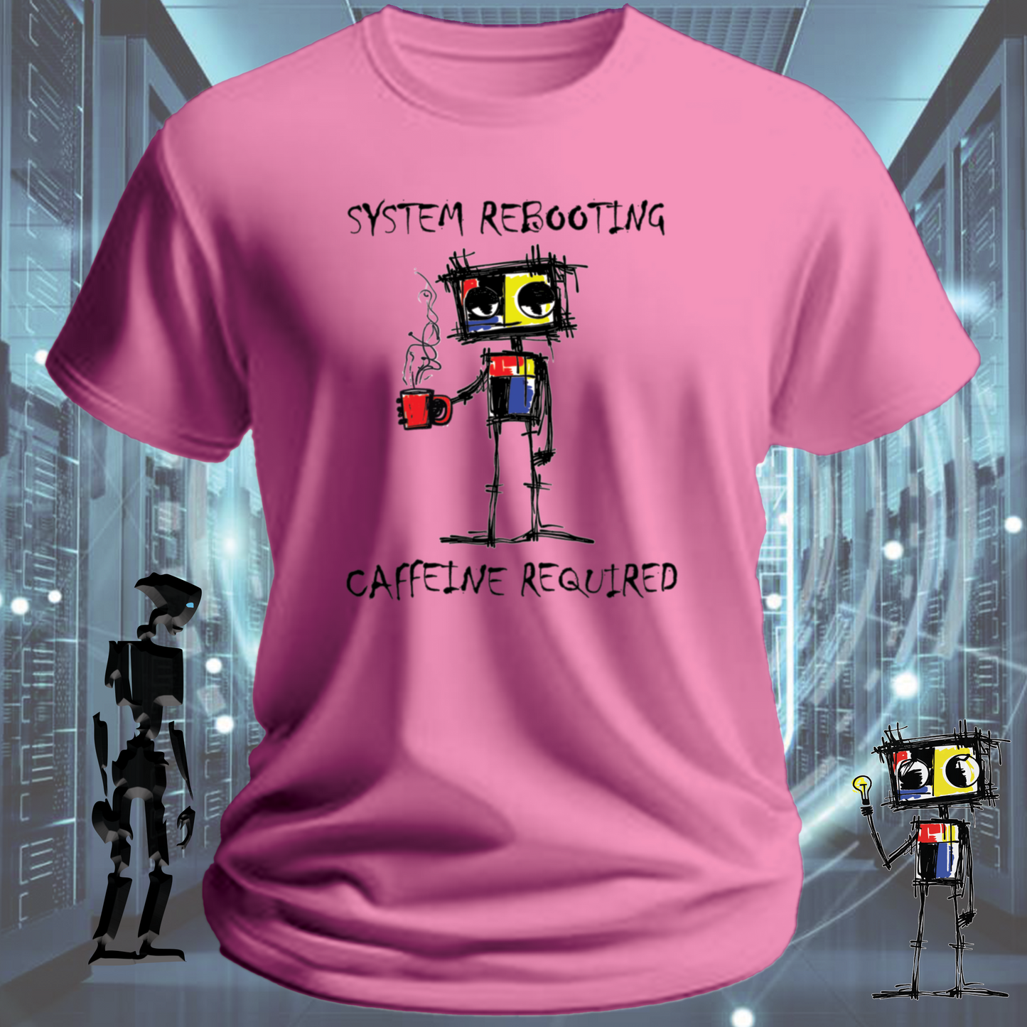Need Caffeine funny developer t-shirt for engineers and IT professionals — product detail | inkit.design