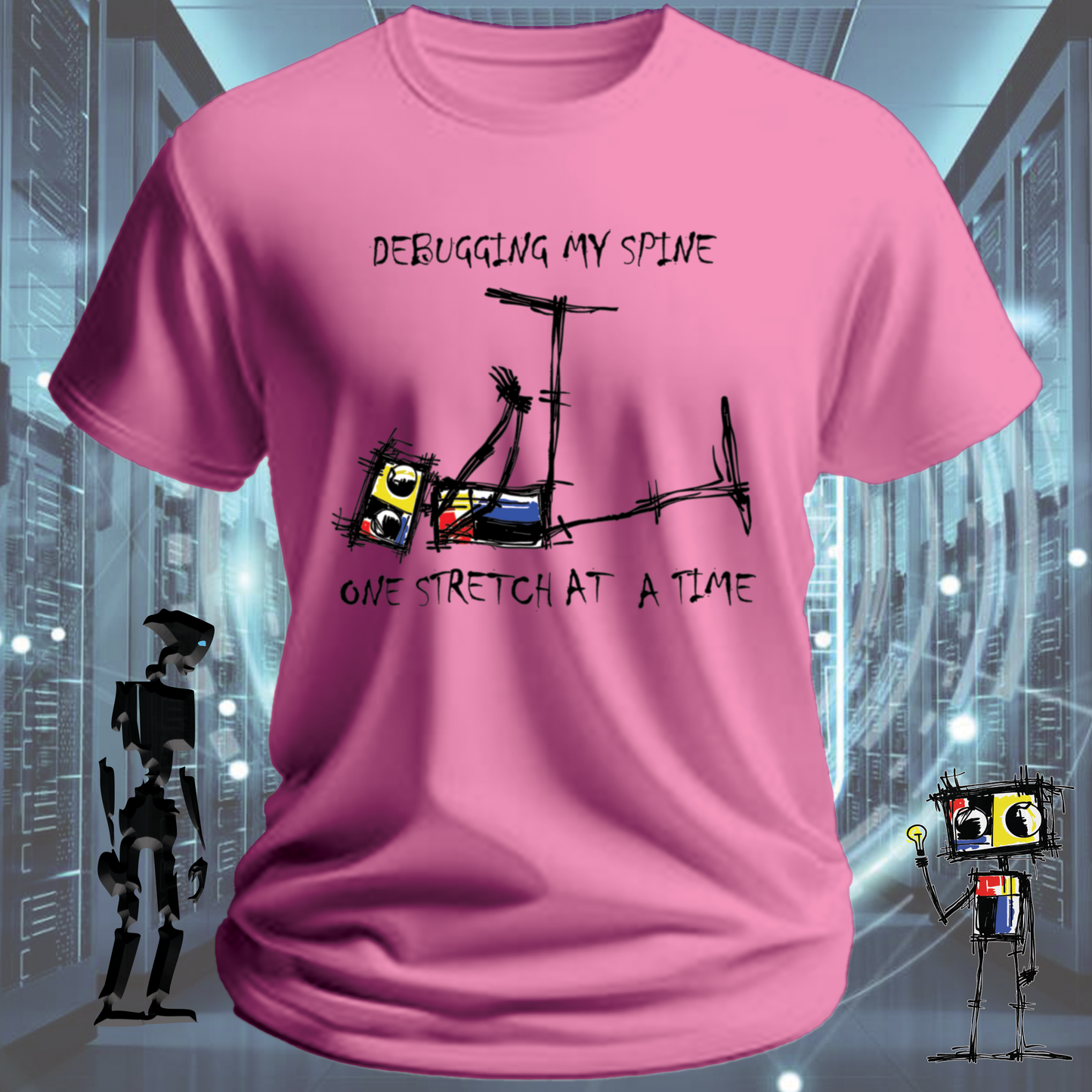 Debugging funny developer t-shirt for software engineers — product detail | inkit.design