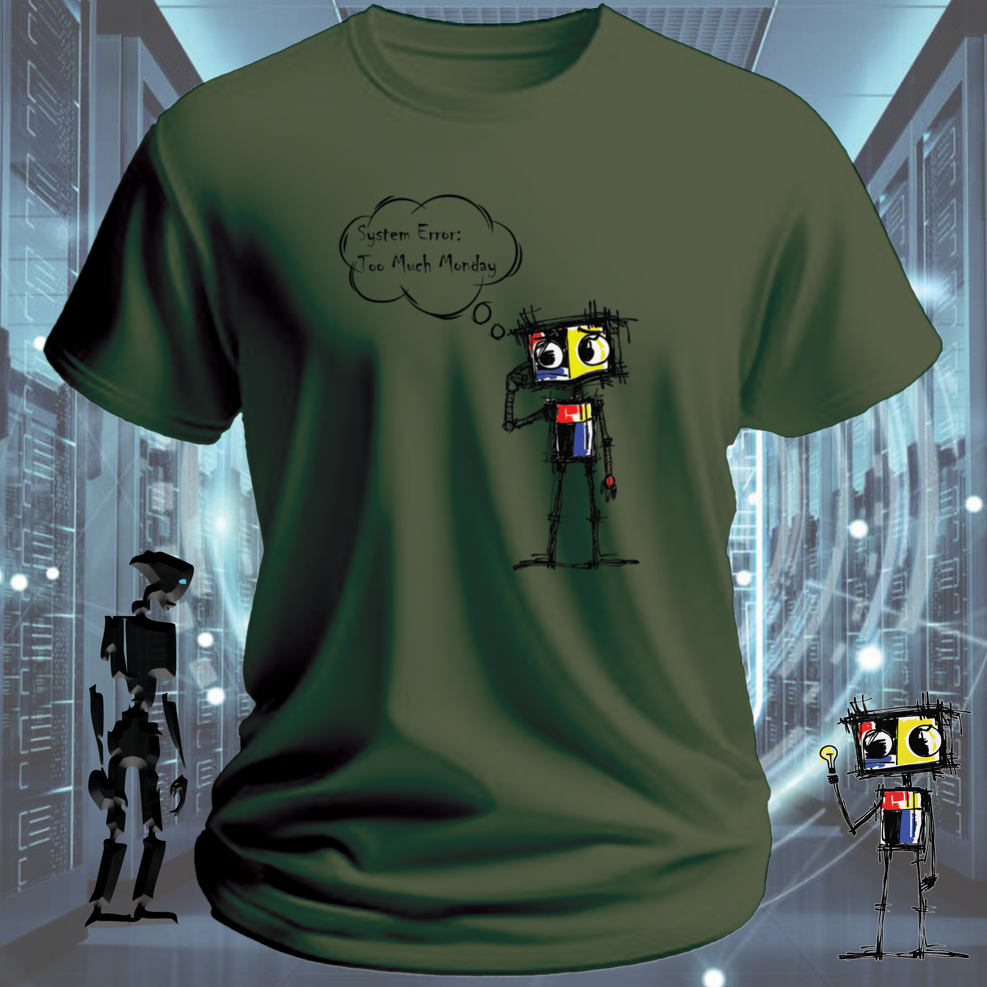 System Error funny IT t-shirt for developers and sysadmins — inkit.design