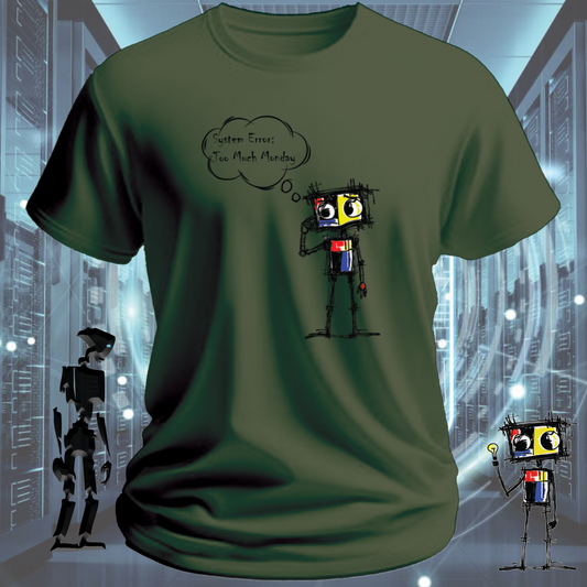 System Error funny IT t-shirt for developers and sysadmins — inkit.design