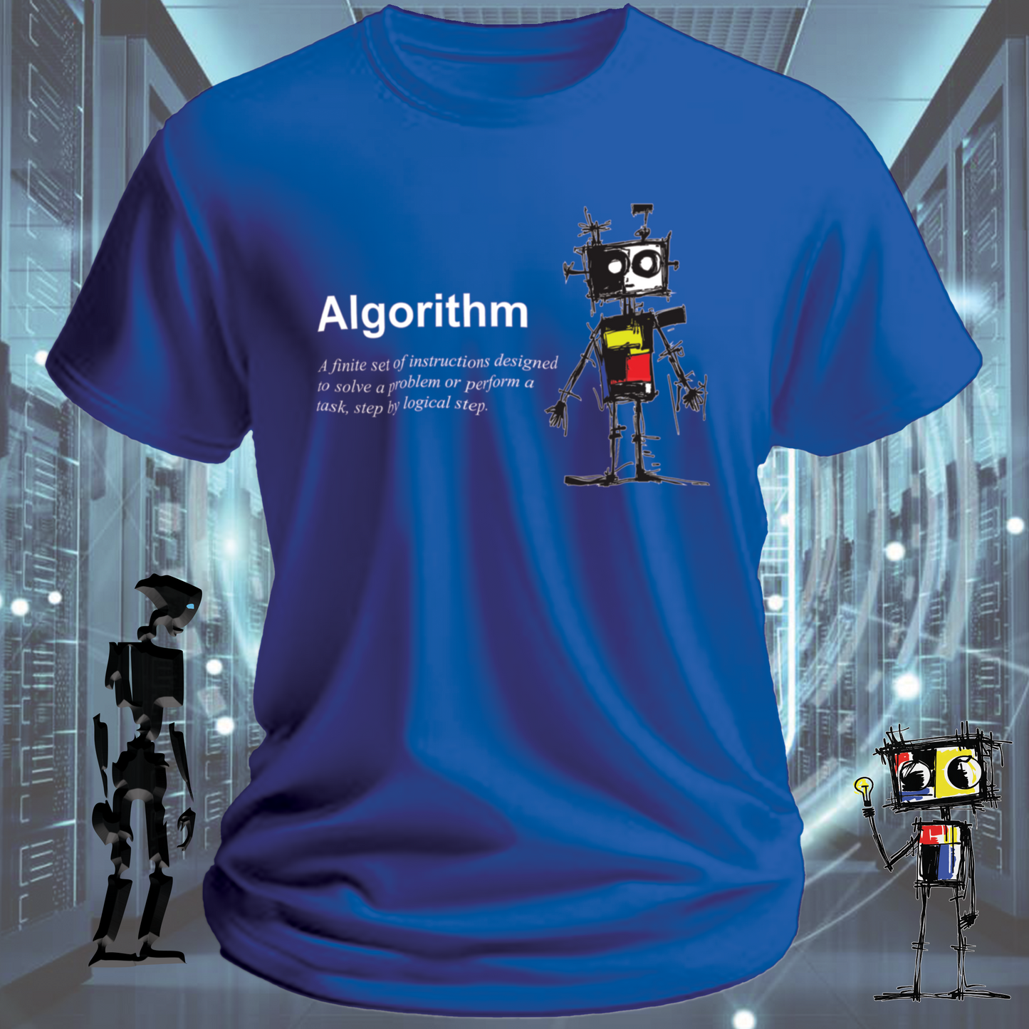 Algorithm funny developer t-shirt for data scientists and software engineers — inkit.design