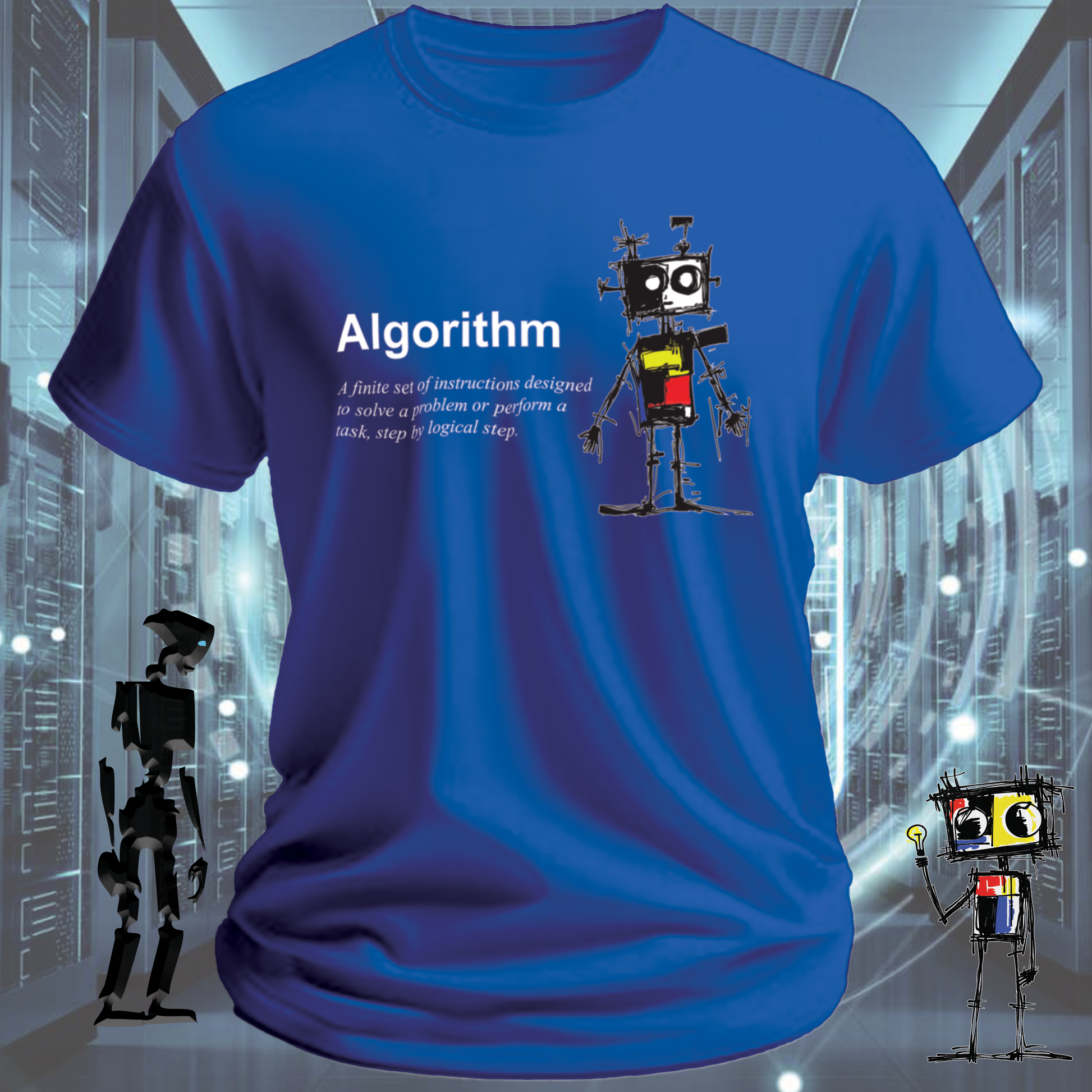 Algorithm funny developer t-shirt for data scientists and software engineers — inkit.design