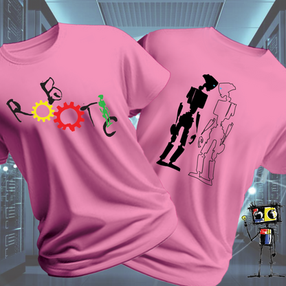 Robot Reflection Back graphic t-shirt from the inkit.design Roboto range — lifestyle shot