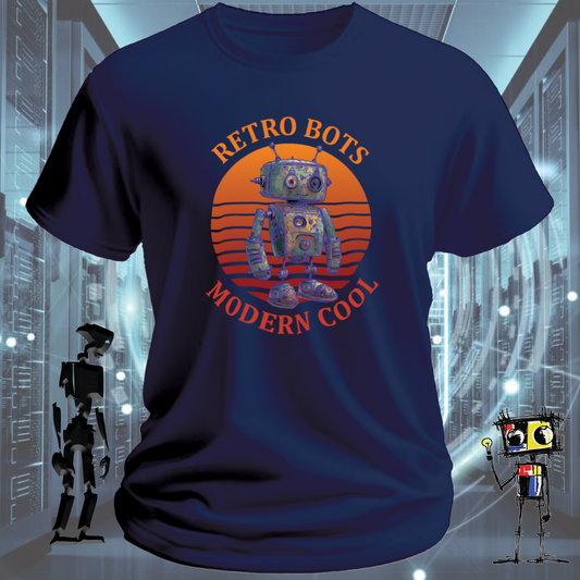 RETRO BOTS MODERN COOL TSHIRT