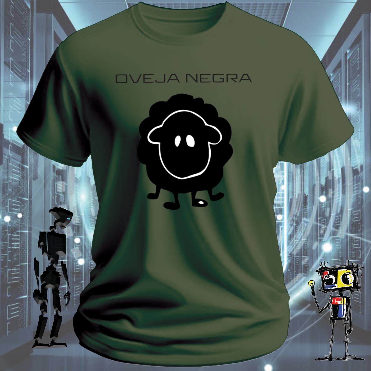 Oveja Negra 2 graphic t-shirt for the independently minded — lifestyle shot | inkit.design