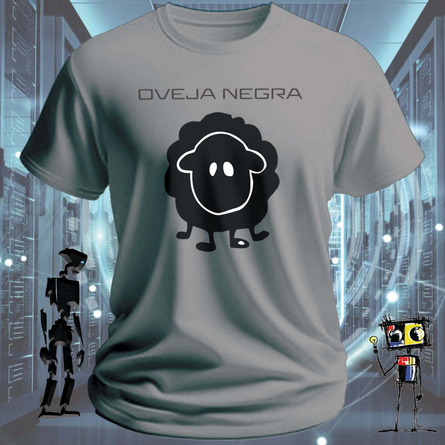 Oveja Negra 2 graphic t-shirt for the independently minded — detail view | inkit.design