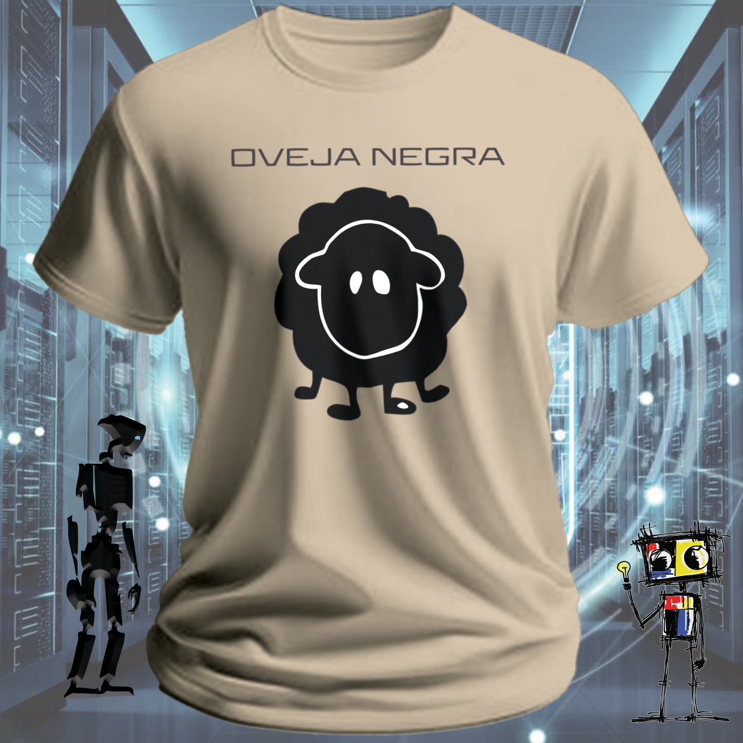 Oveja Negra 2 graphic t-shirt for the independently minded — back view | inkit.design