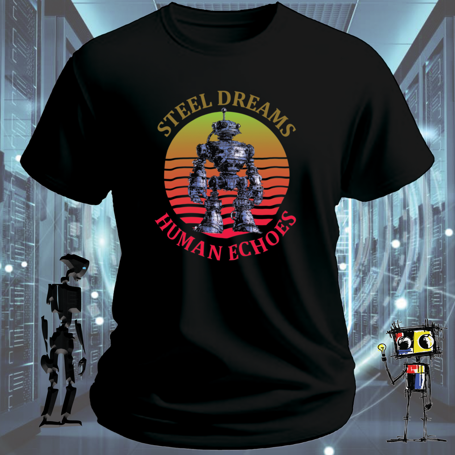 STEEL DREAMS HUMAN ECHOES TSHIRT