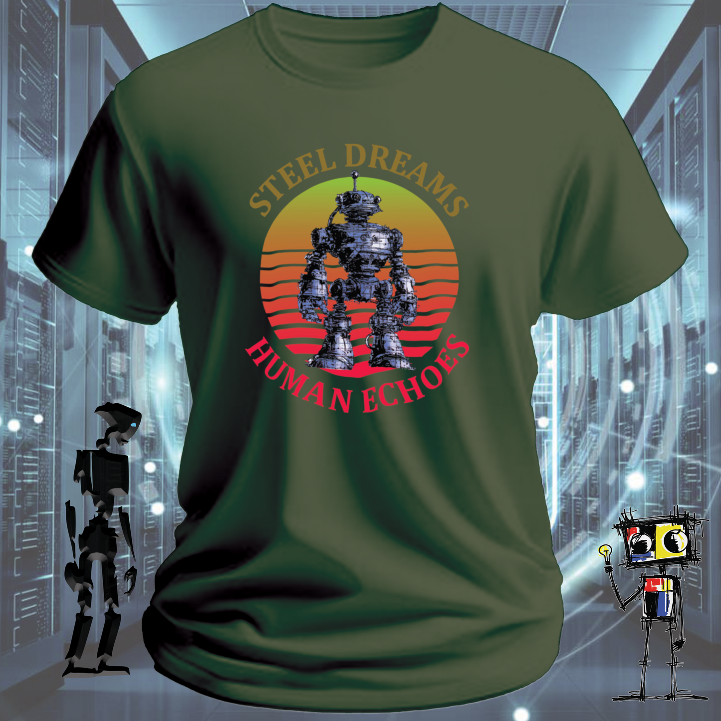 STEEL DREAMS HUMAN ECHOES TSHIRT
