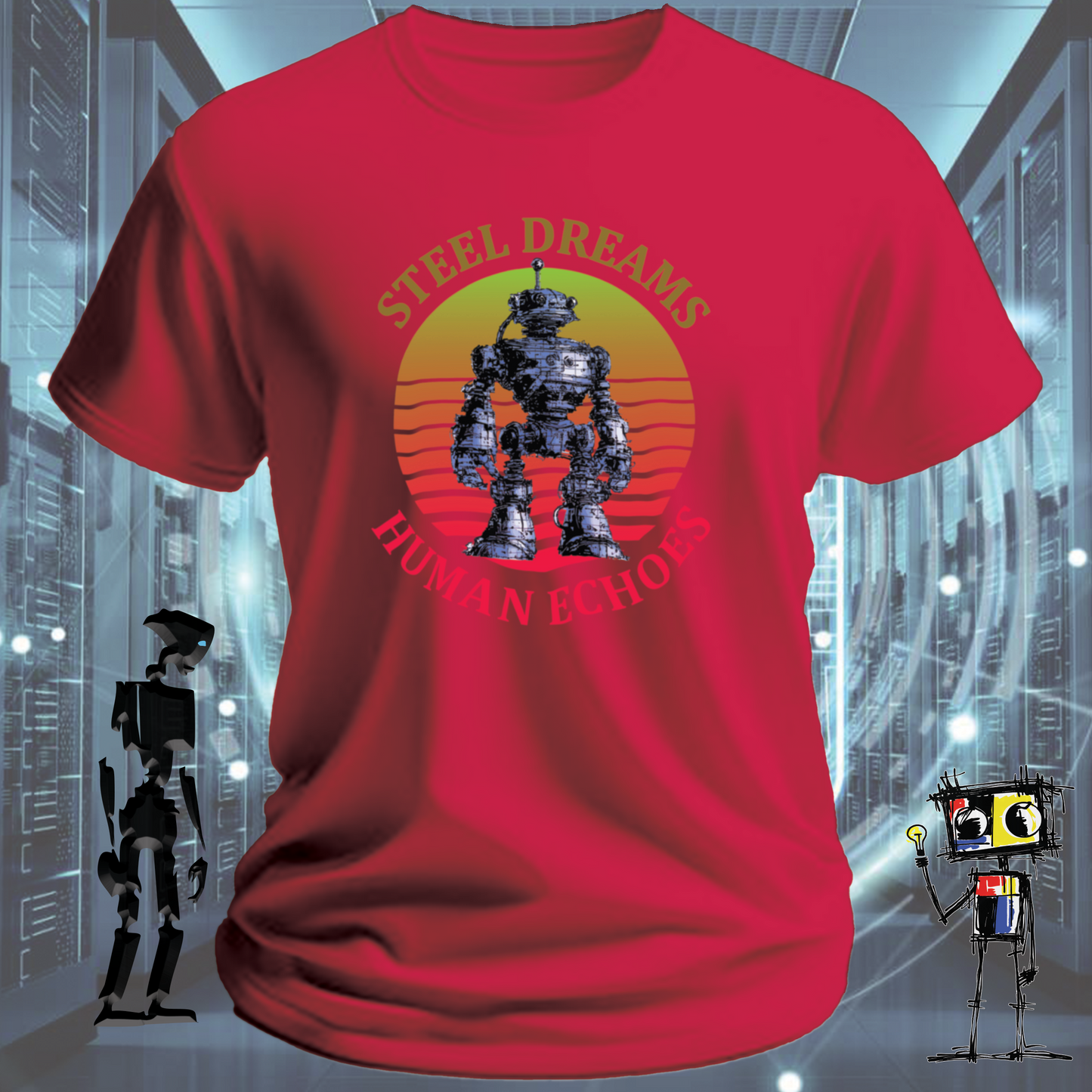 STEEL DREAMS HUMAN ECHOES TSHIRT