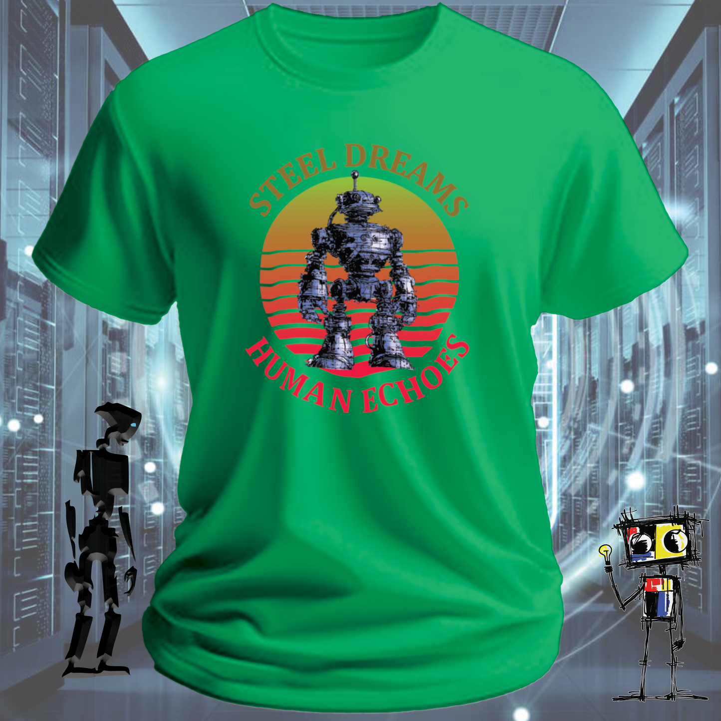 STEEL DREAMS HUMAN ECHOES TSHIRT