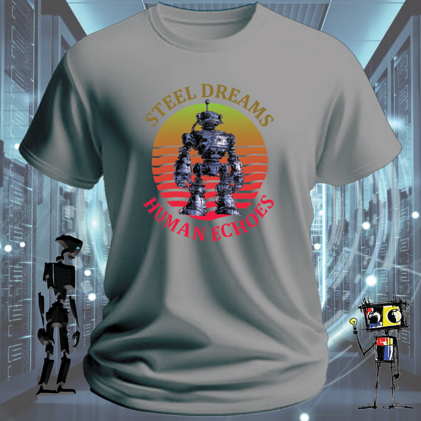 STEEL DREAMS HUMAN ECHOES TSHIRT