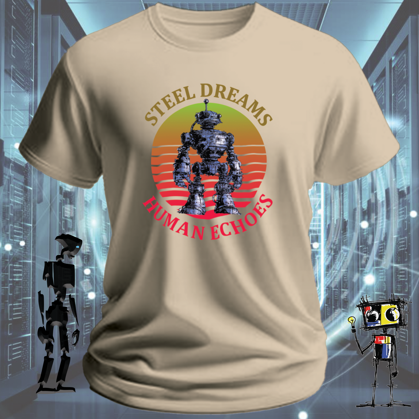 STEEL DREAMS HUMAN ECHOES TSHIRT
