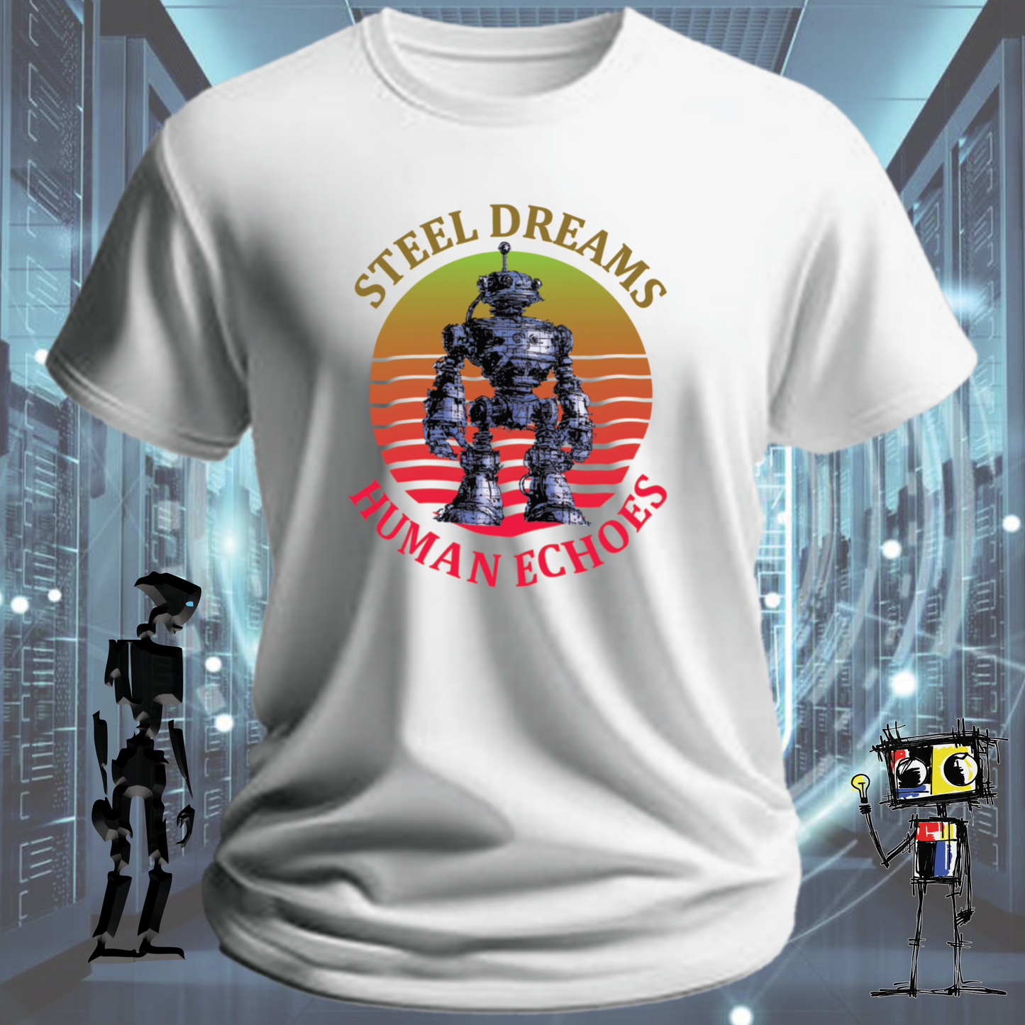 STEEL DREAMS HUMAN ECHOES TSHIRT