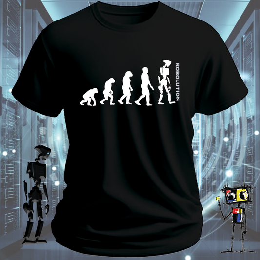 Robolution robot graphic t-shirt from the inkit.design Robolution series