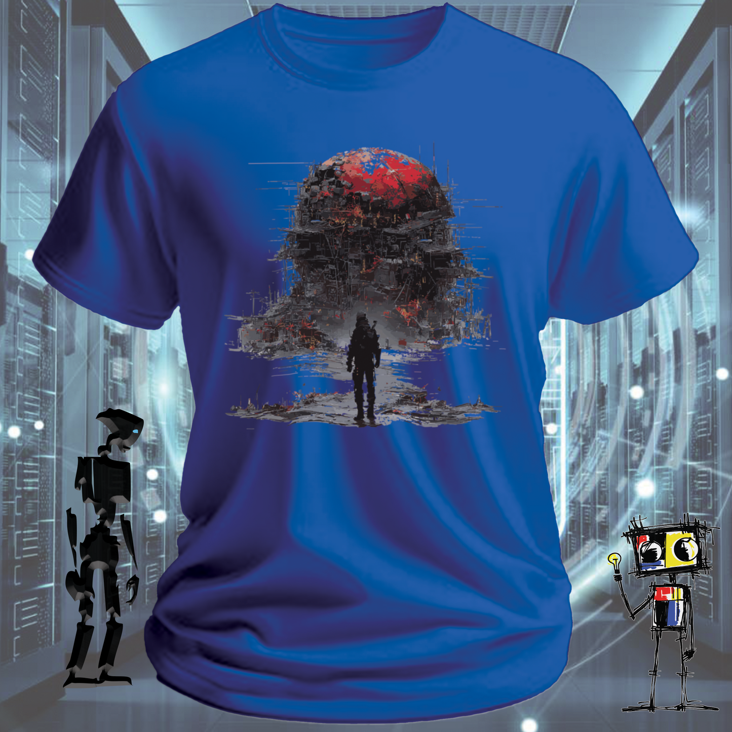 What's Left graphic t-shirt for IT professionals and developers — back view | inkit.design