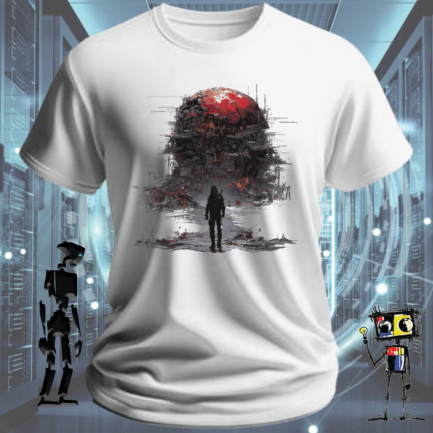 What's Left graphic t-shirt for IT professionals and developers — detail view | inkit.design