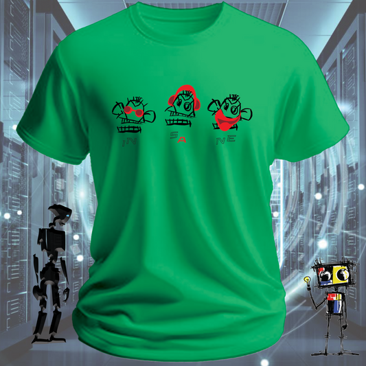 Insane Munkees graphic t-shirt for the free-thinking and technically curious — inkit.design