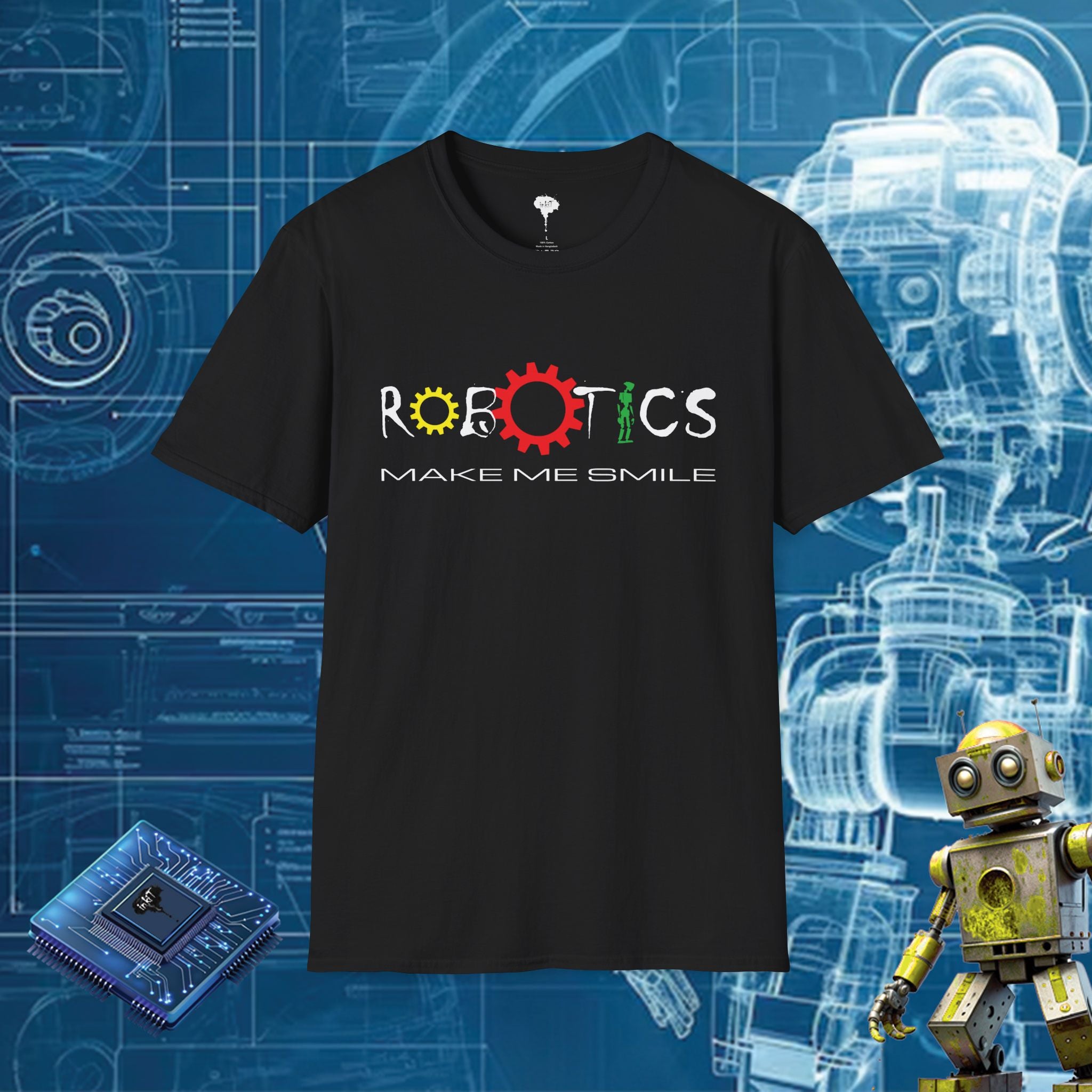 ROBOTICS MAKE ME SMILE TSHIRT – InkiT Design
