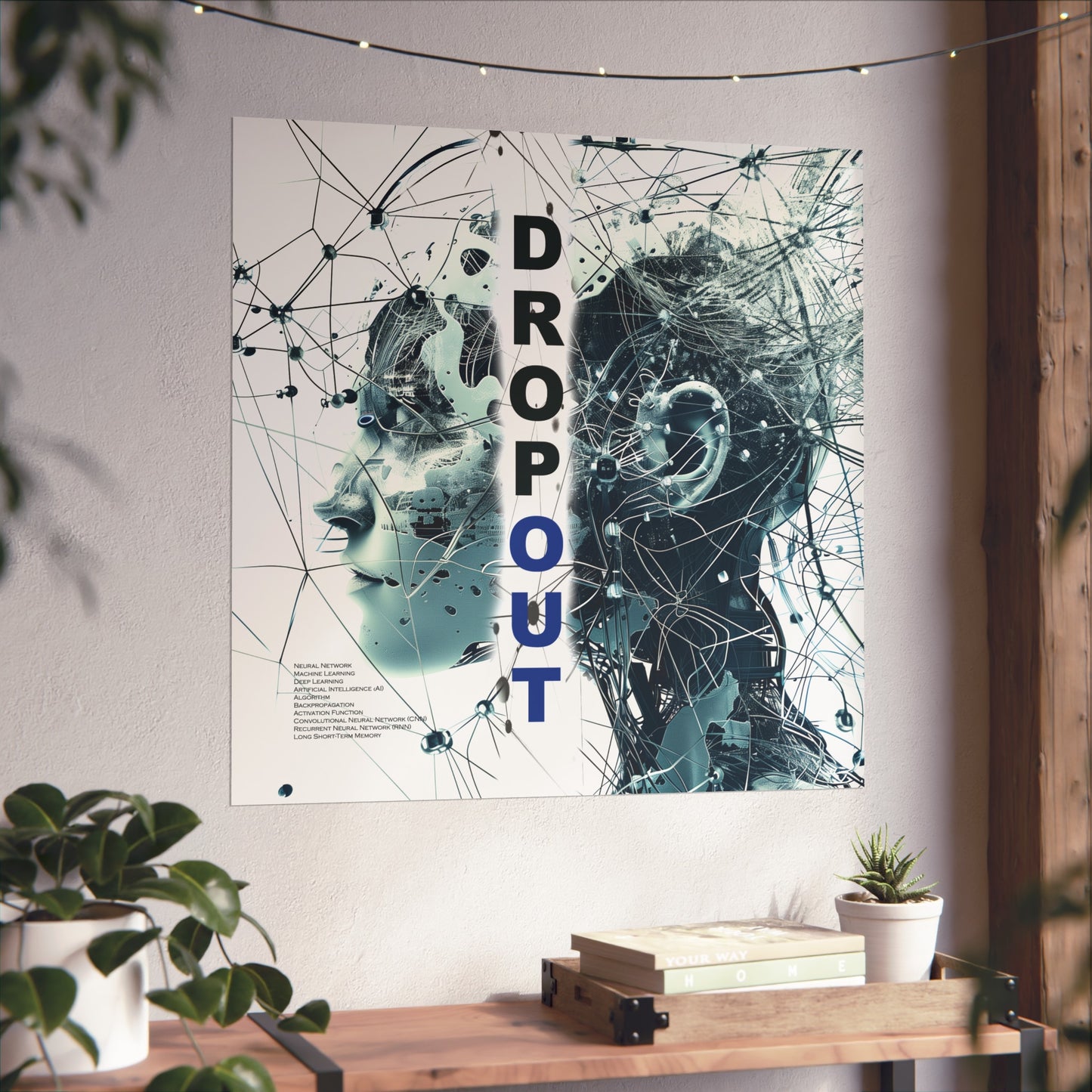 Poster — 'DROPOUT' Futuristic Art Print (Digital Mindscape Fine Art Poster)