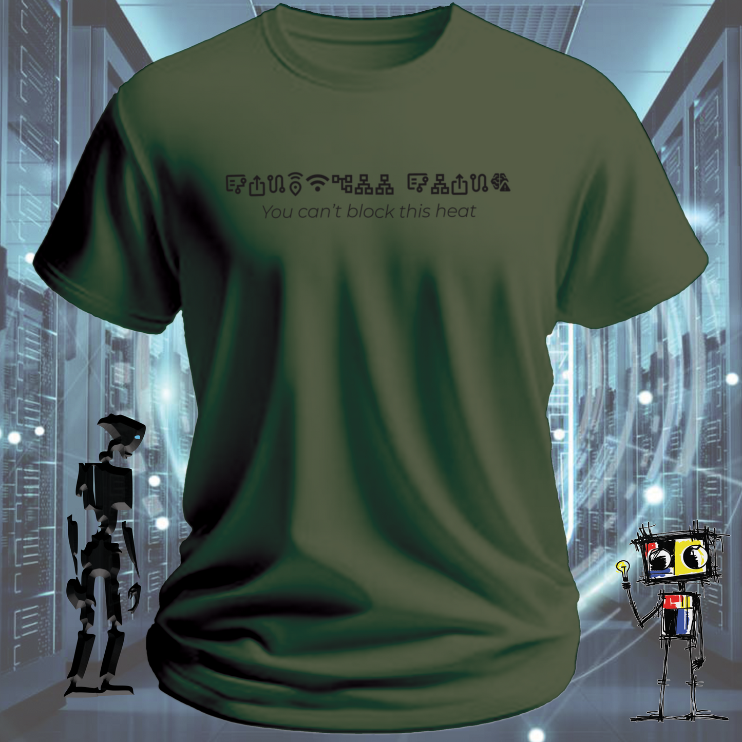 FIREWALL FLIRT TG TSHIRT — graphic t-shirt from InkiT Design