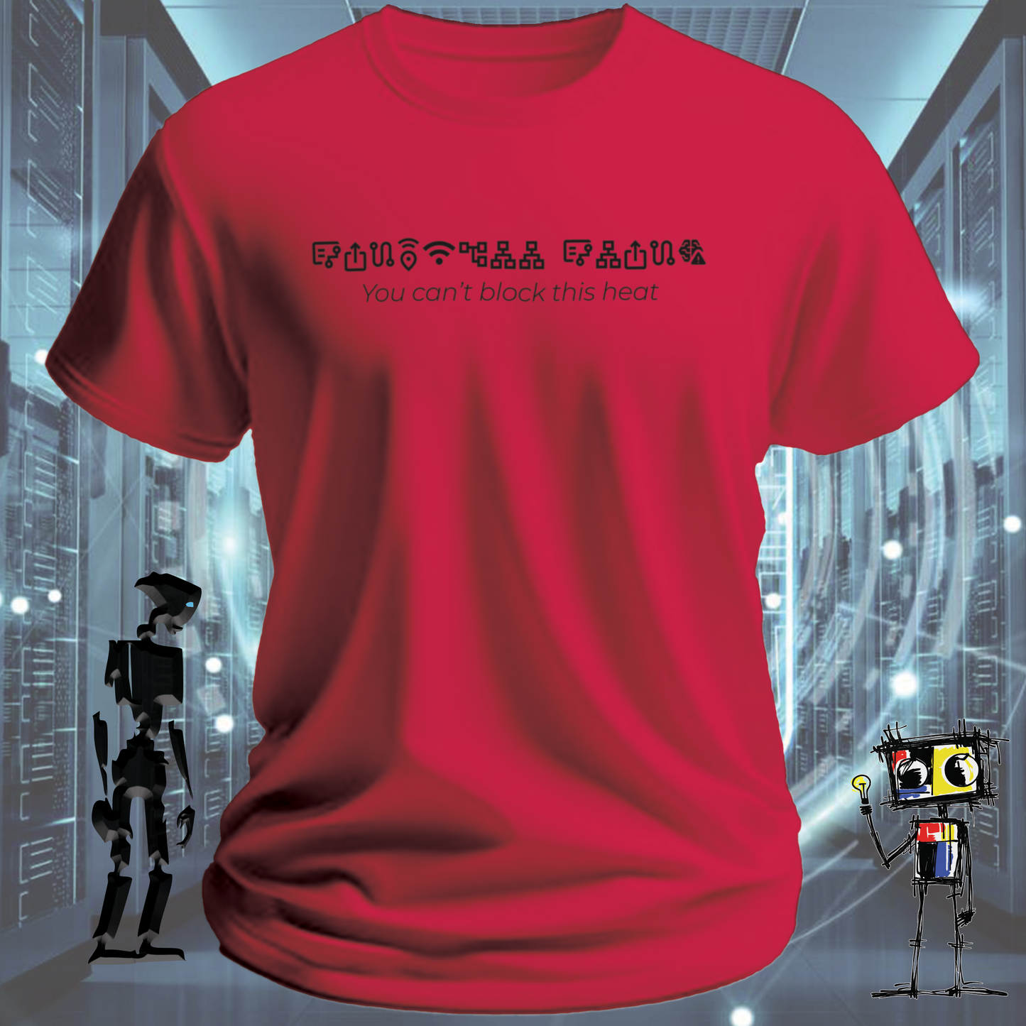 FIREWALL FLIRT TG TSHIRT — graphic t-shirt from InkiT Design